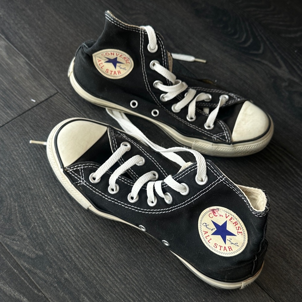 Converse Black and White High-Top Sneakers